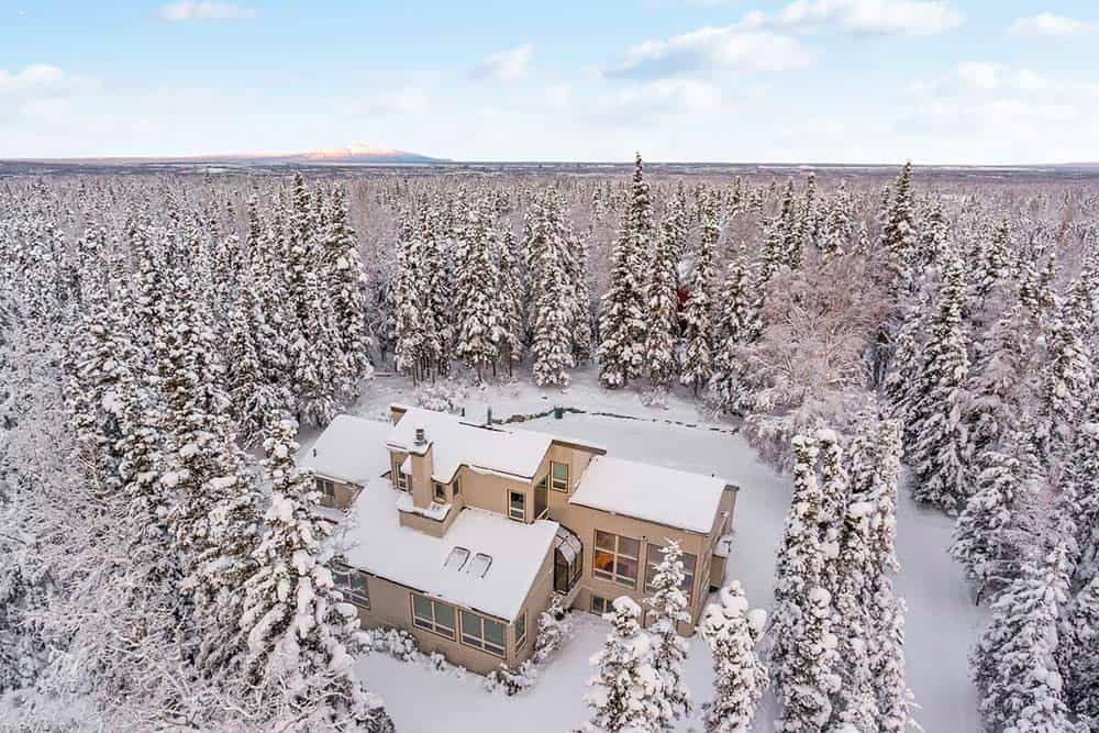 airbnb house in the woods alaska