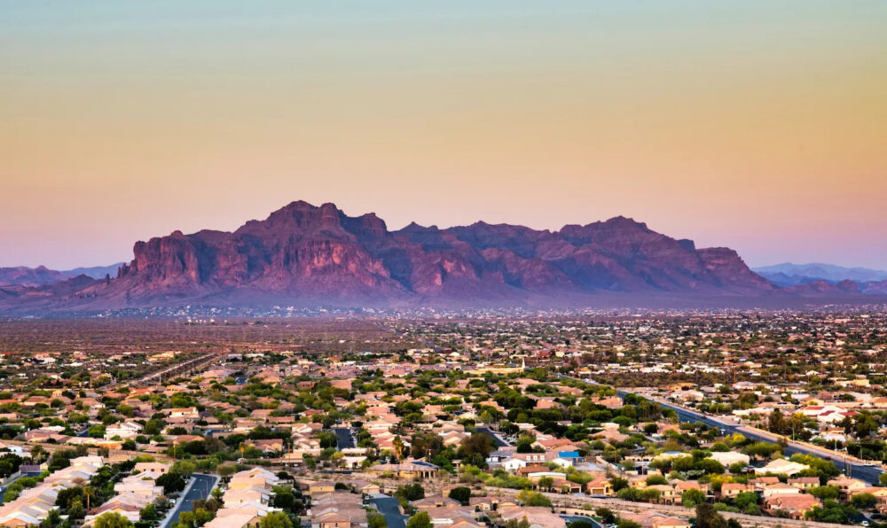 Mesa, AZ Rental Management, state view from top