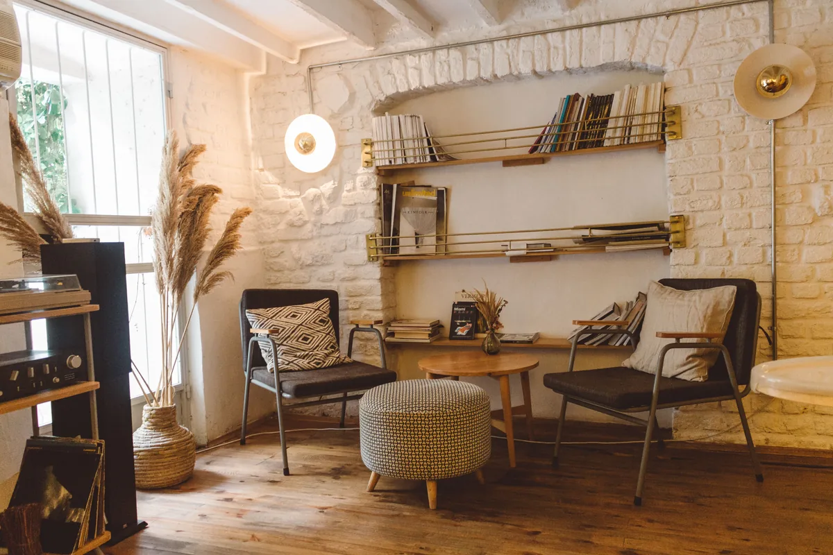Superstays management fees, Boho-styled sitting room in a short-term rental