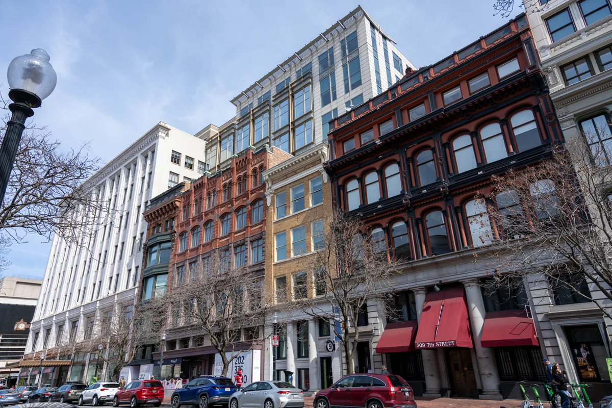 Liberty Hill Rentals alternatives for Airbnb owners, Row of historic commercial buildings along a downtown street