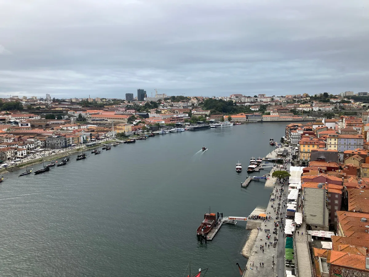 Propr management fees, Boats on the Douro below the Porto rooftops