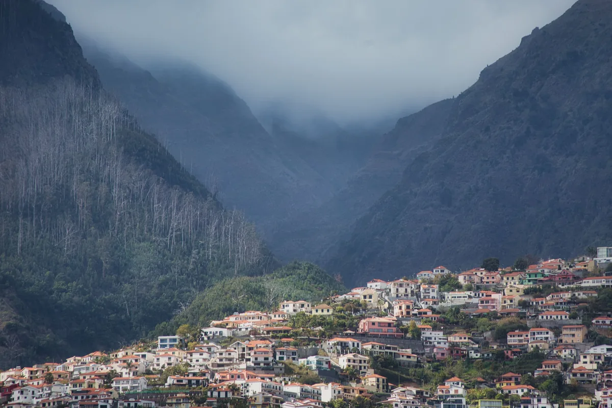 Sofliana alternatives Portugal, Madeira village in a deep mountain valley