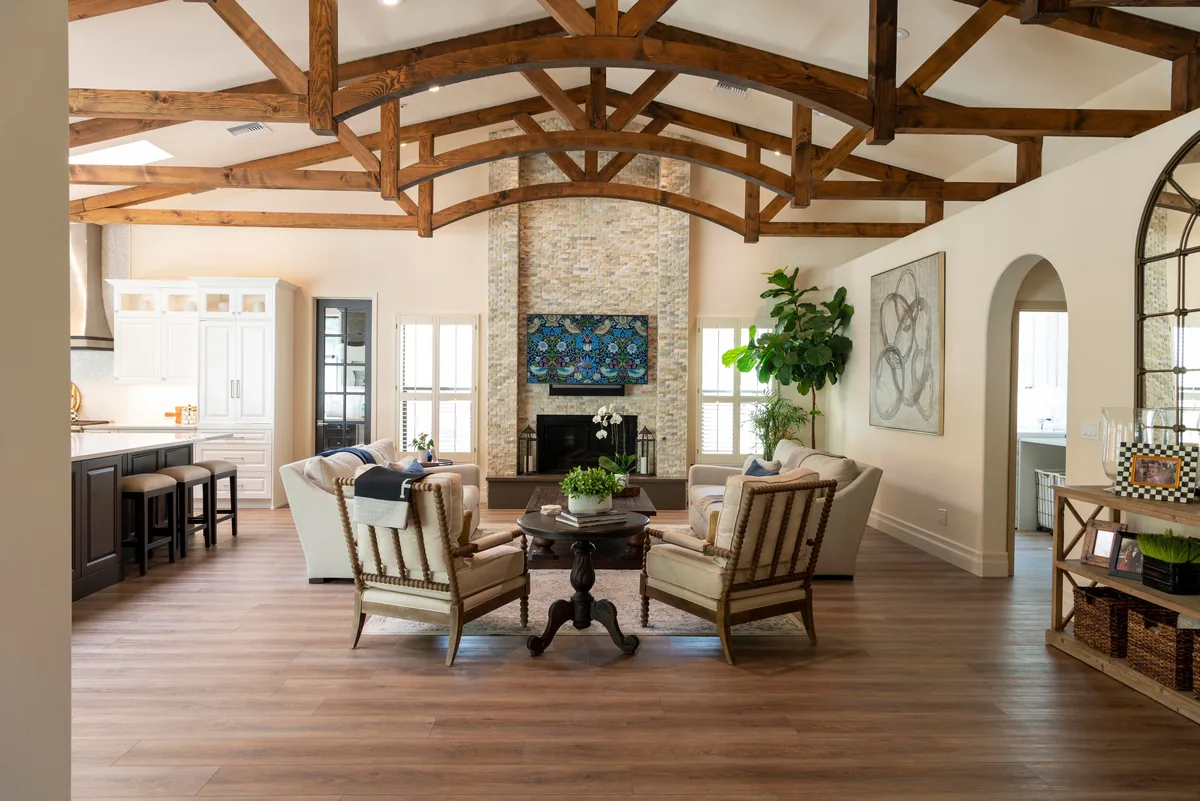Living room with natural daylight