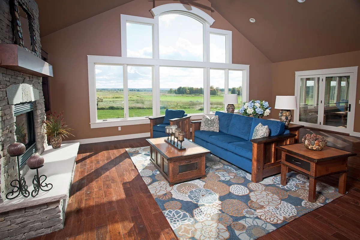 Living room with natural daylight