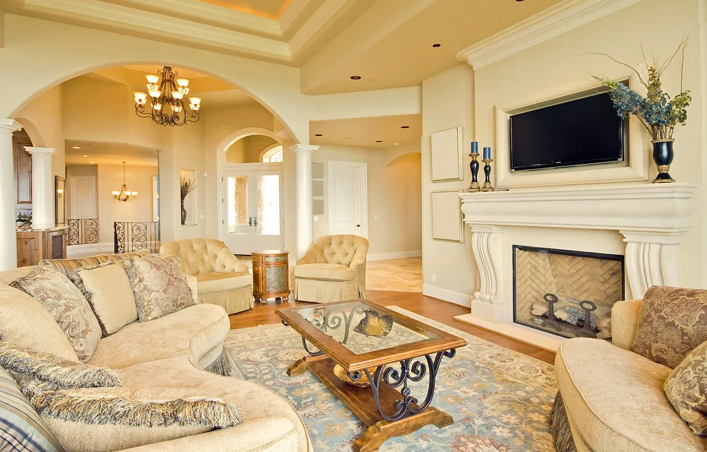 Living room with natural daylight