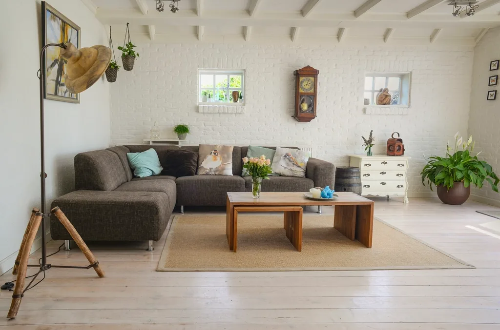 Living room with natural daylight
