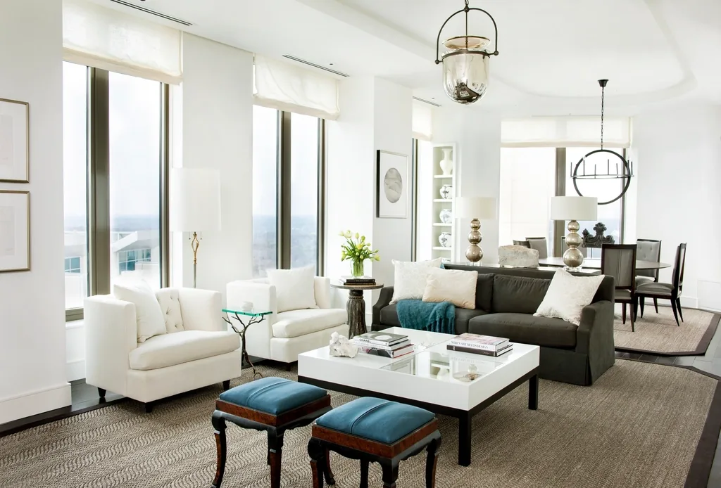 Living room with natural daylight