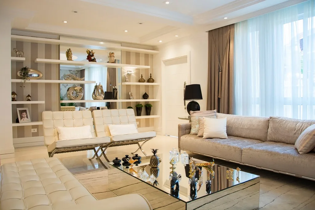 Living room with natural daylight