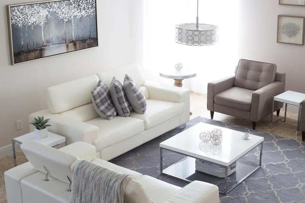 Living room with natural daylight