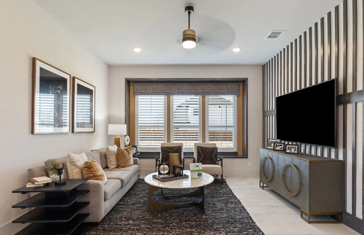 Living room with natural daylight