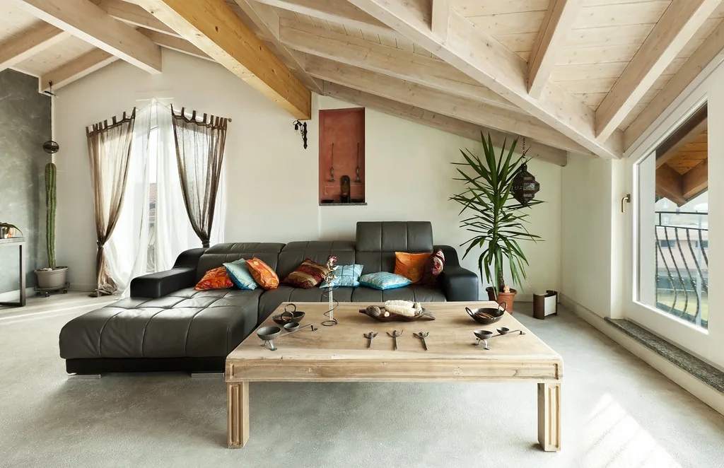 Living room with natural daylight