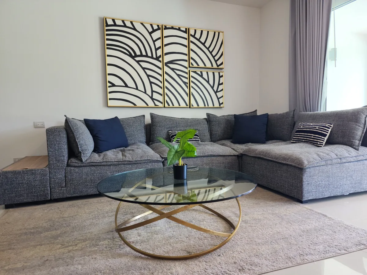 Living room with natural daylight