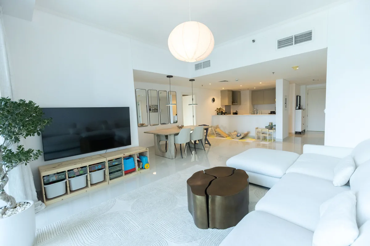 Living room with natural daylight