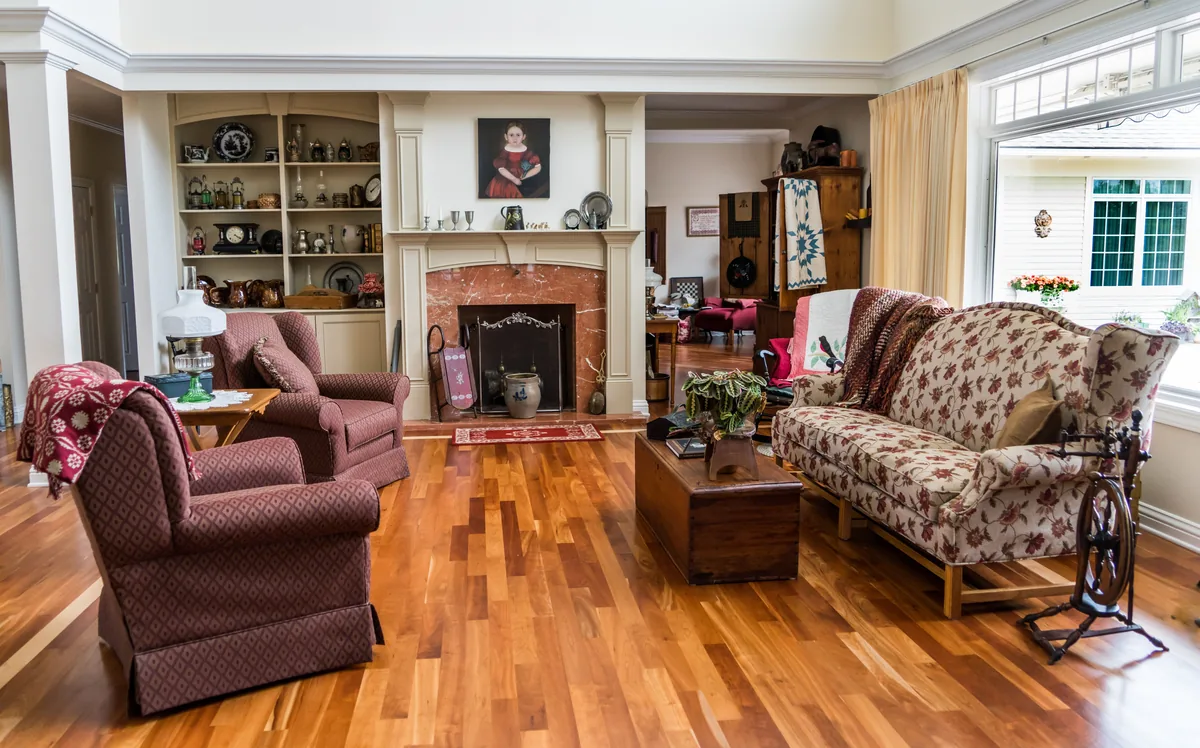Living room with natural daylight
