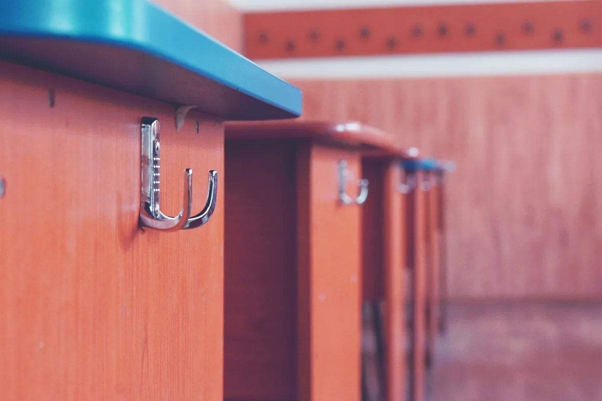 Entrance hall with coat hooks
