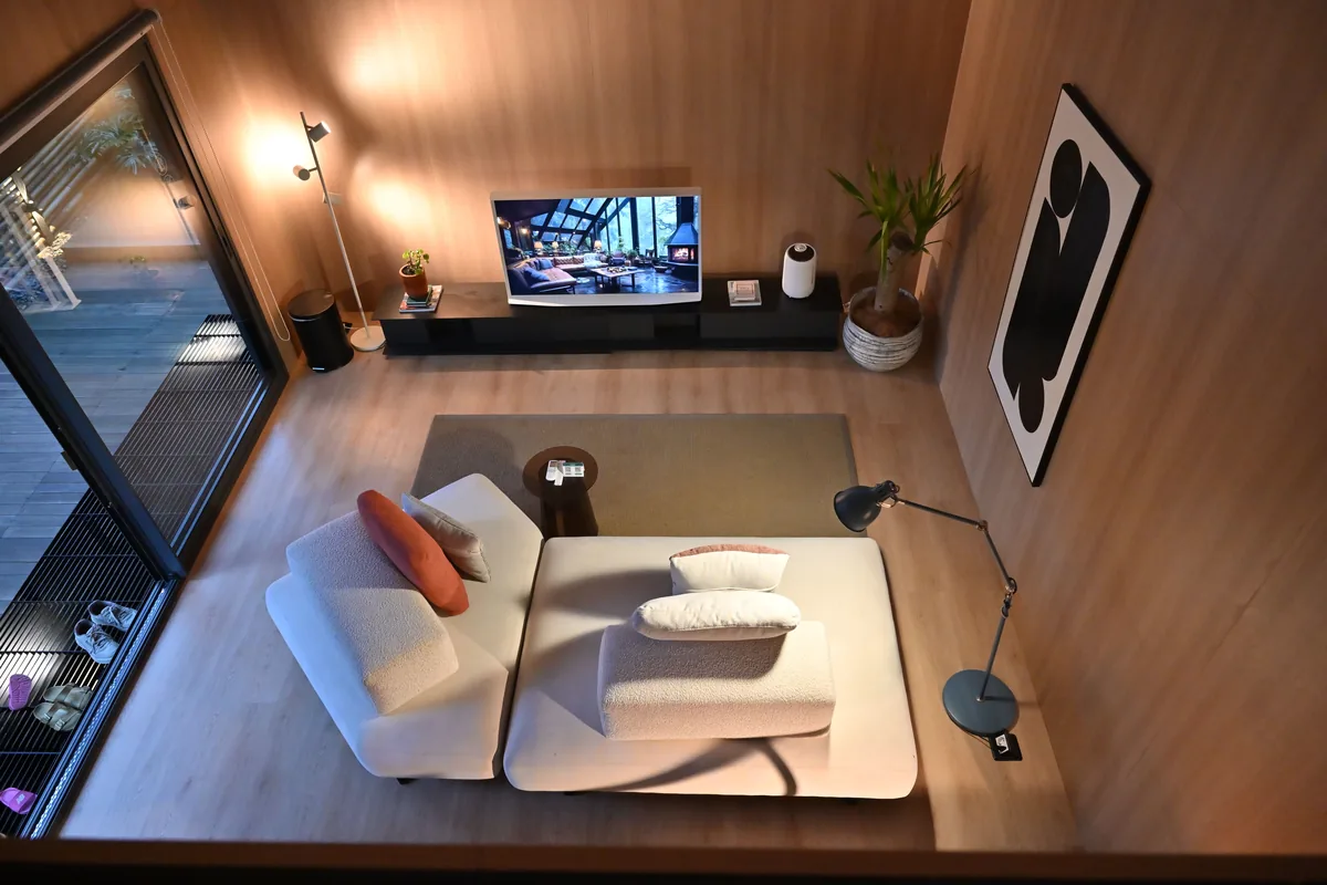 Living room with natural daylight
