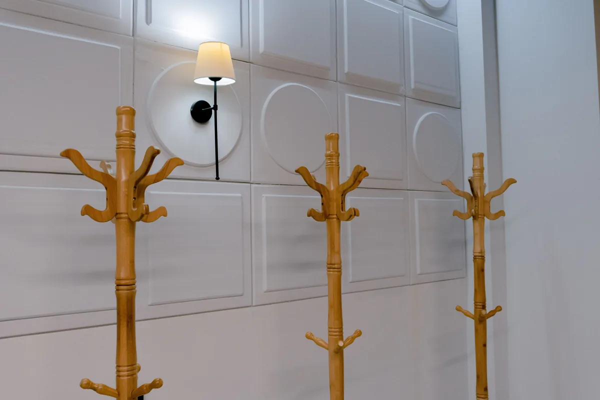 Entrance hall with coat hooks