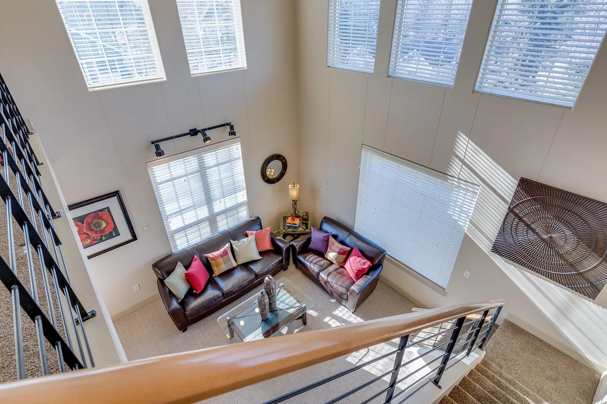 Living room with natural daylight