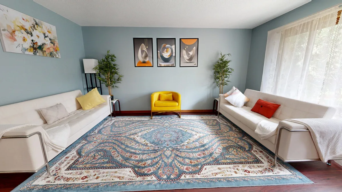 Mid-century modern living room