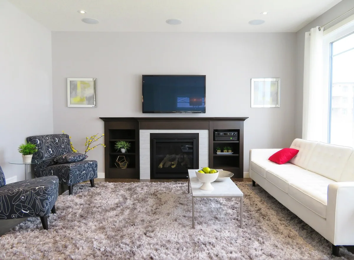 Living room with natural daylight