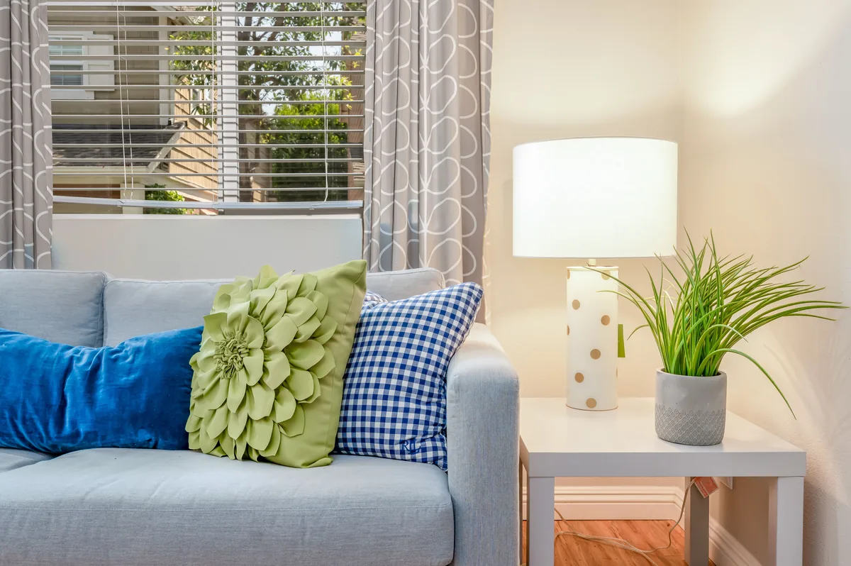 Living room with natural daylight