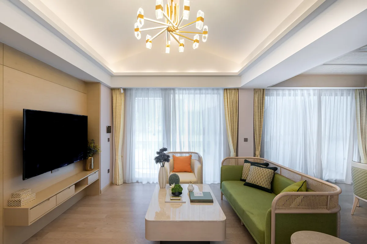 Living room with natural daylight