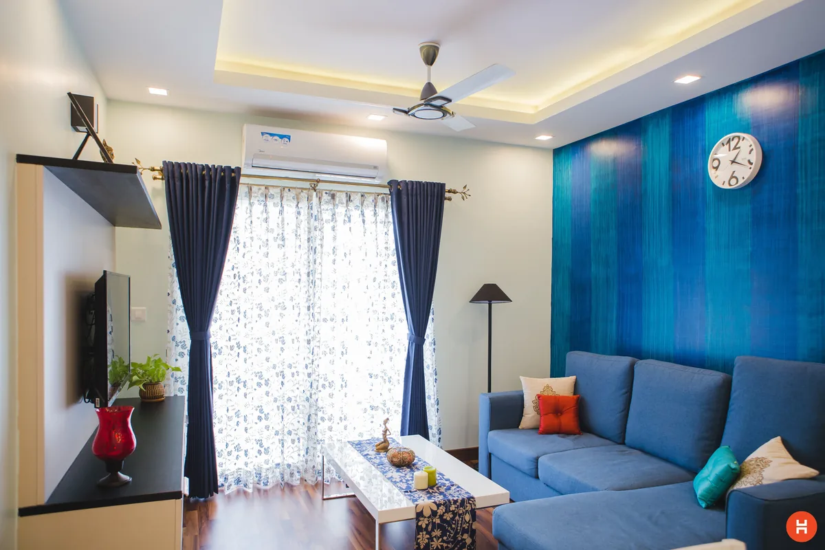 Living room with natural daylight