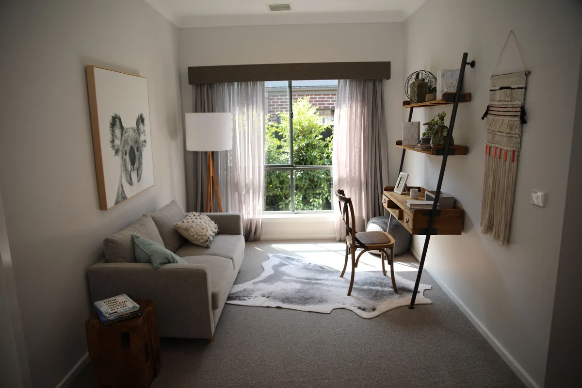 Living room with natural daylight
