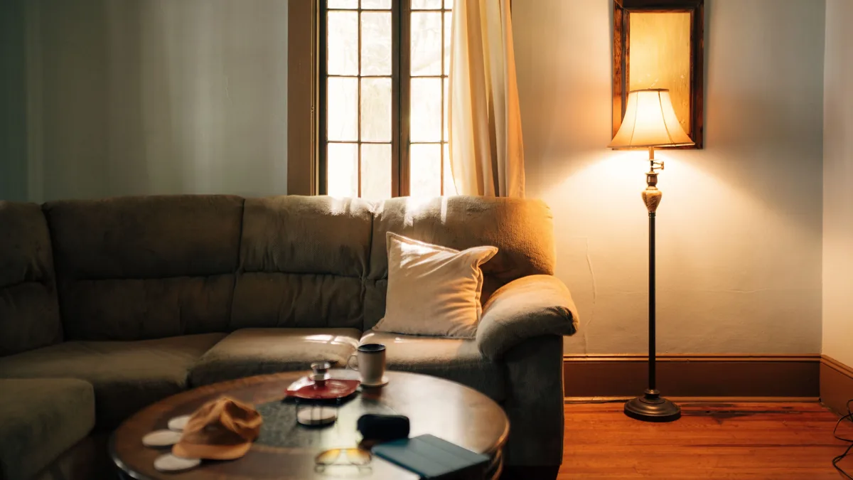 Living room with natural daylight