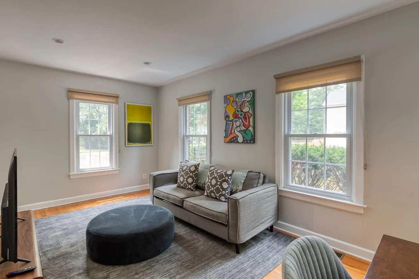 Living room in a furnished vacation rental