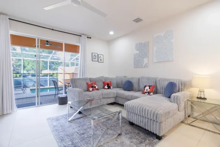 Living room in a furnished vacation rental