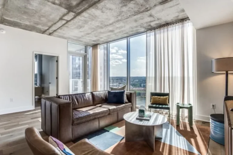 Living room in a furnished vacation rental