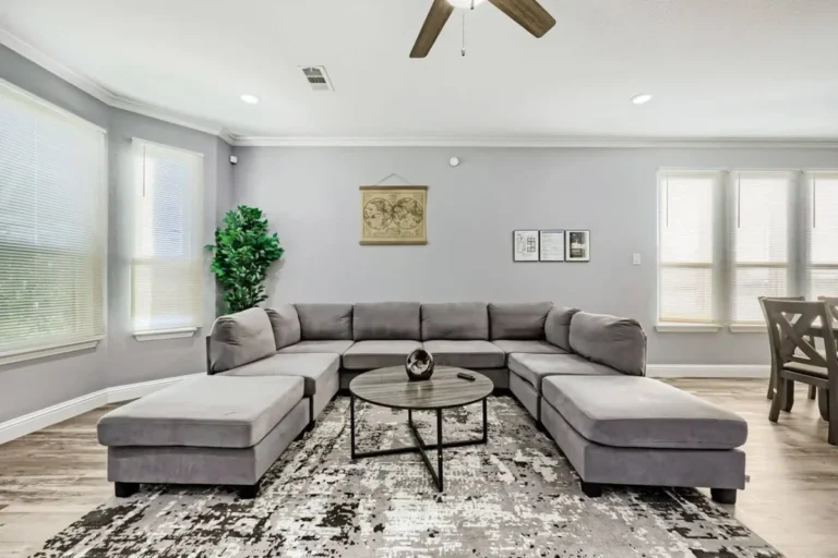Living room in a furnished vacation rental