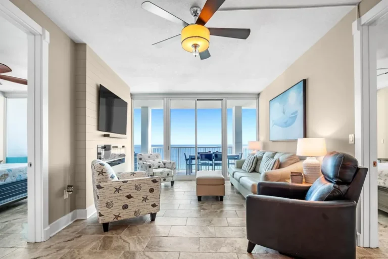 Living room in a furnished vacation rental