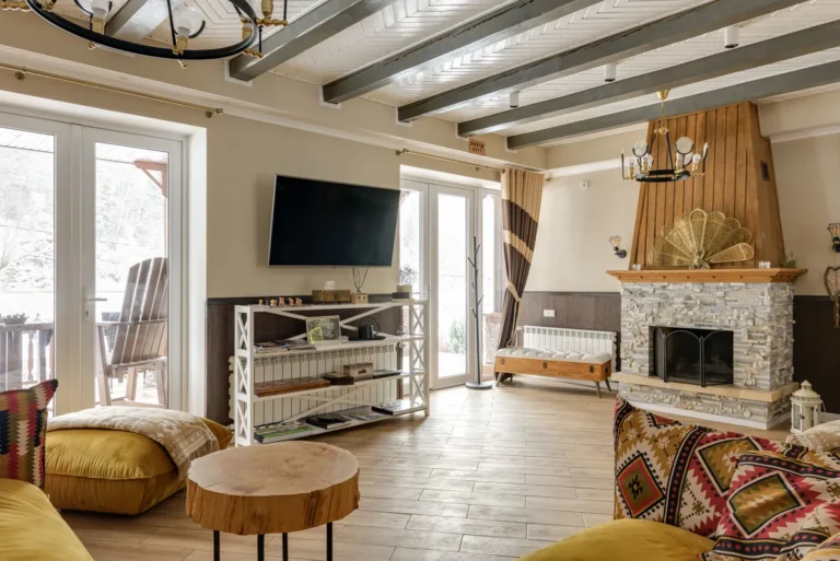Living room in a furnished vacation rental