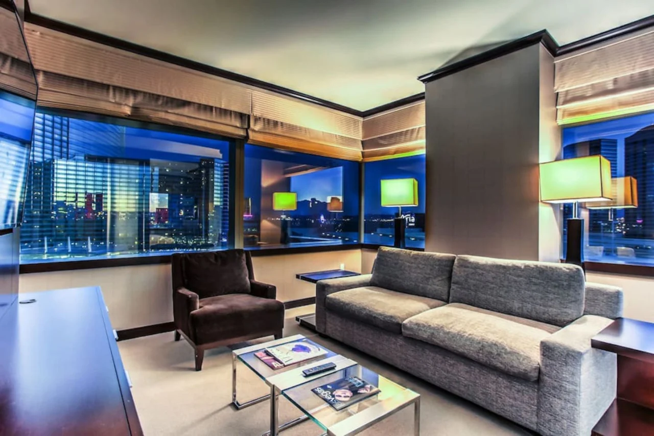 Living room in a furnished vacation rental