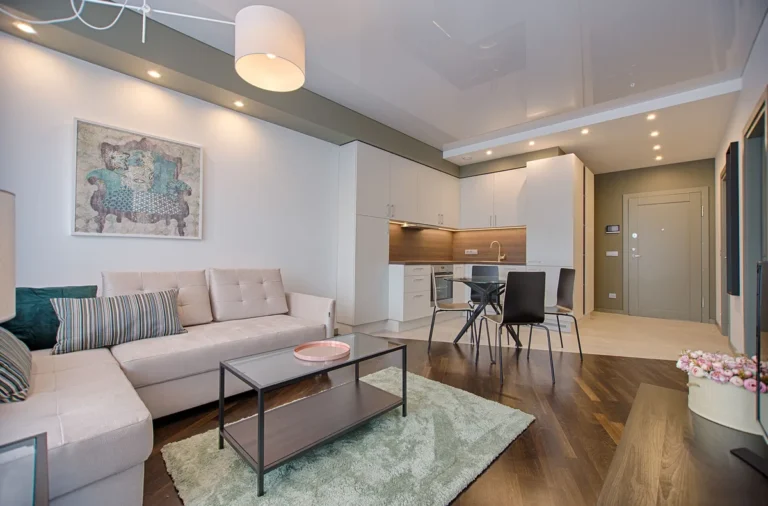 Living room in a furnished vacation rental