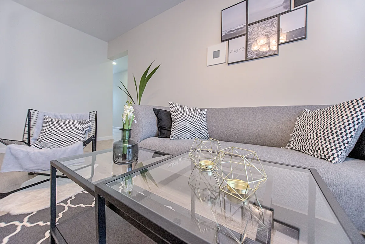 Living room in a furnished vacation rental