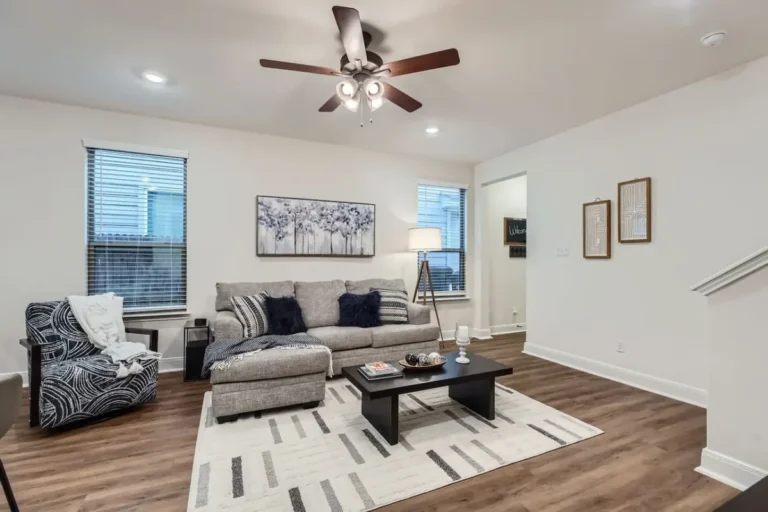 Living room in a furnished vacation rental