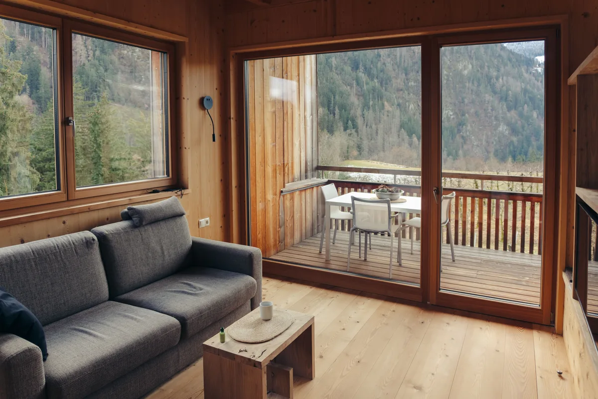 Living room in a furnished vacation rental