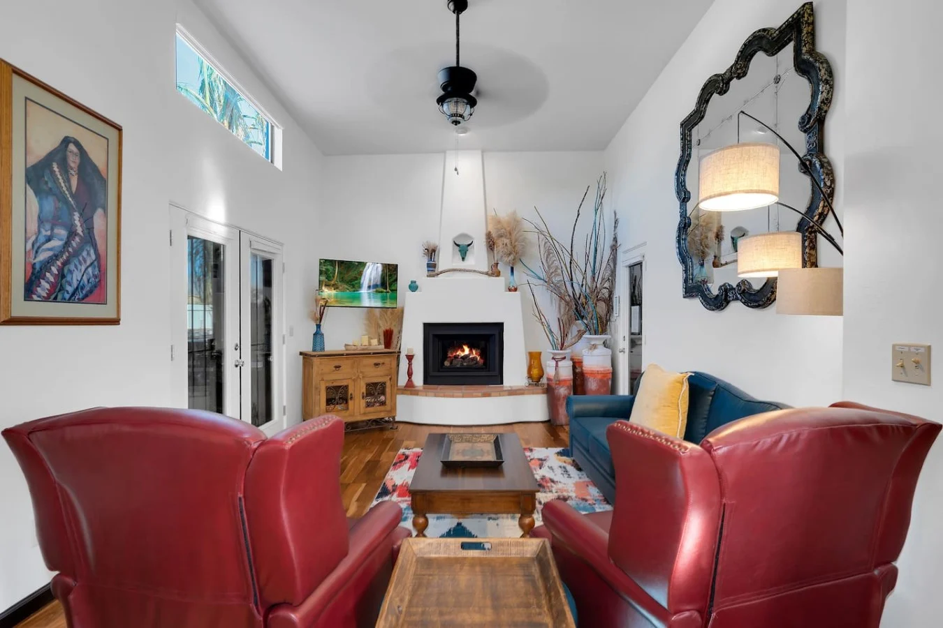 Living room in a furnished vacation rental