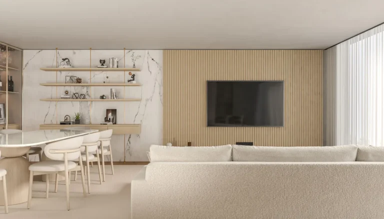 Living room in a furnished vacation rental