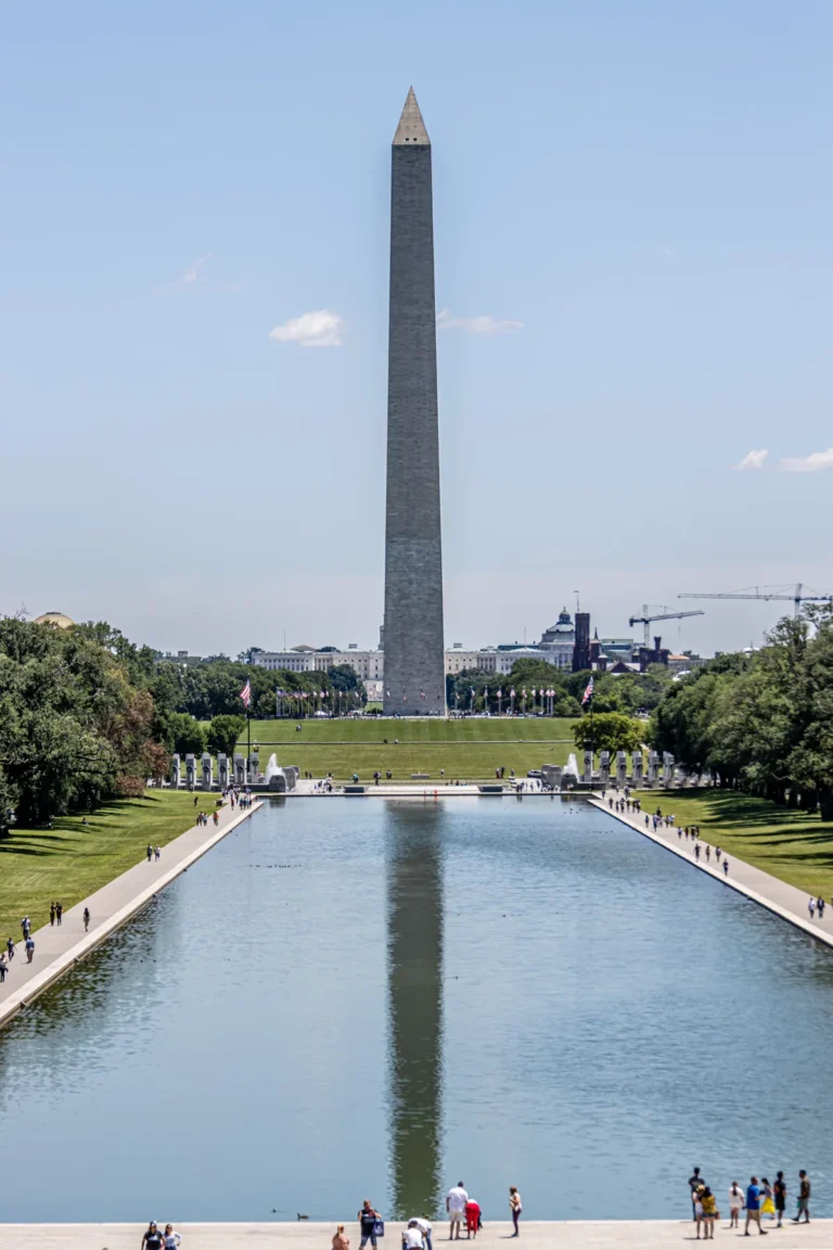 The United States Capitol facade and steps in Washington, DC